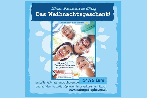 Geschenketipp für Familien: Mitmachbuch 52 mal Draußen Abenteuer